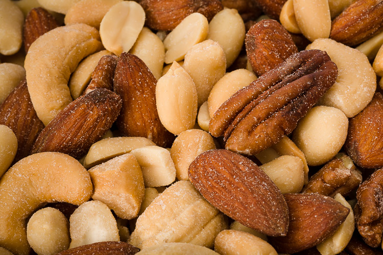 Freshly roasted nuts